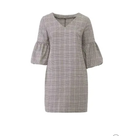 Eloquii Dresses & Skirts - Eloquii Plaid Balloon Sleeve Dress